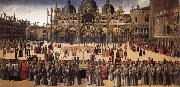 BELLINI, Gentile Procession in Piazza San Marco oil painting reproduction